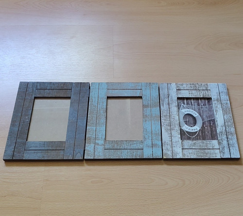 Bilderrahmen collage holz grau - bilderrahmen,