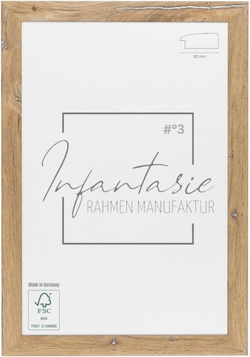 Bilderrahmen eiche vintage - eiche,